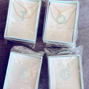 Initial Jewelry gift set box- NWT 1 per purchase
